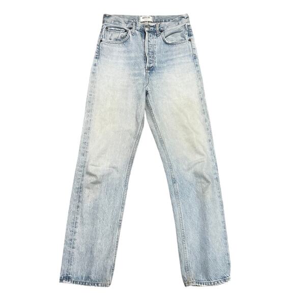 AGOLDE 90’s Jean Women’s Size 24 Light Wash High Rise Straight Leg Denim Jeans - Picture 1 of 7